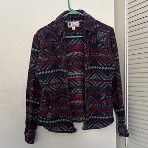 Chalet Women's Geometric Utility Jacket - Navy and Red